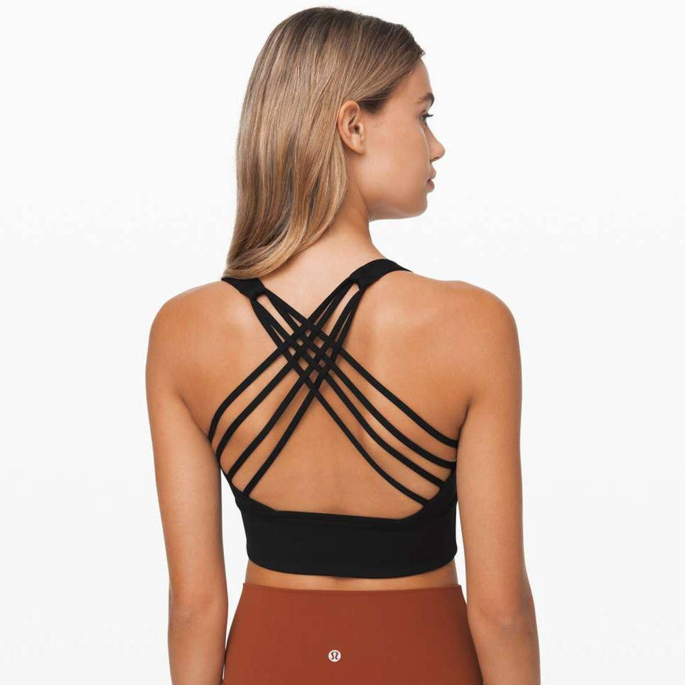Lululemon Free to Be Athletic Sports Bra *Wild Long Line Black-10